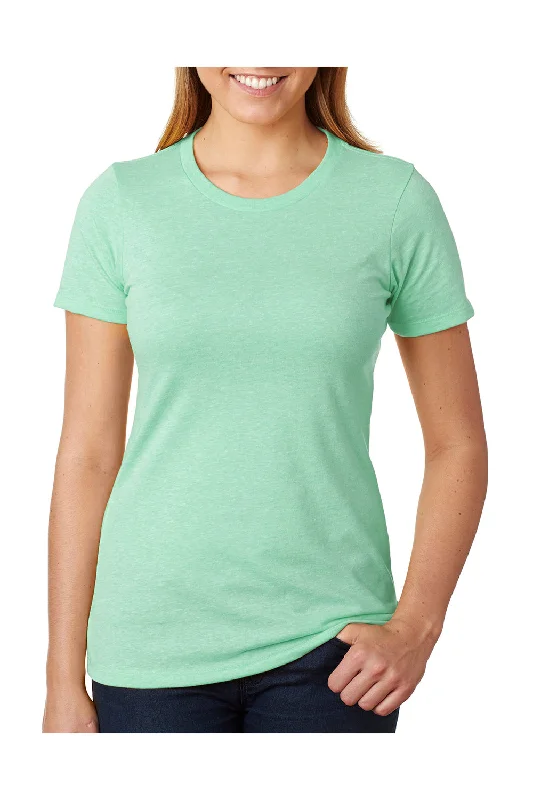 leaf stitch t-shirts -Next Level Womens CVC Jersey Short Sleeve Crewneck T-Shirt - Mint Green - Closeout