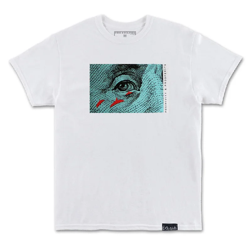 urban graphic t-shirts -Pink Dolphin Franklin T-Shirt White