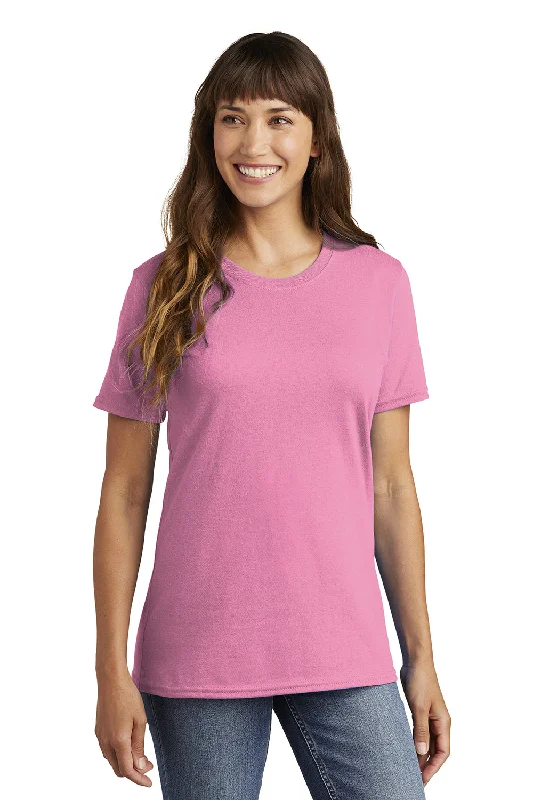 free spirit t-shirts -Port & Company Womens Core Short Sleeve Crewneck T-Shirt - Candy Pink