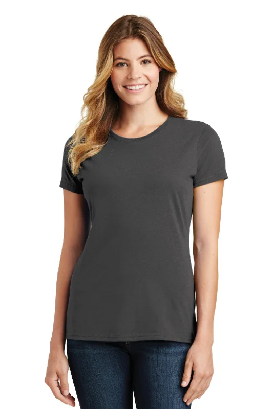 old denim t-shirts -Port & Company Womens Fan Favorite Short Sleeve Crewneck T-Shirt - Charcoal Grey