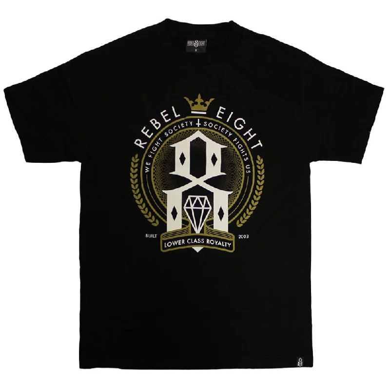 roller skate t-shirts -Rebel8 Lower Class Royalty T-shirt Black