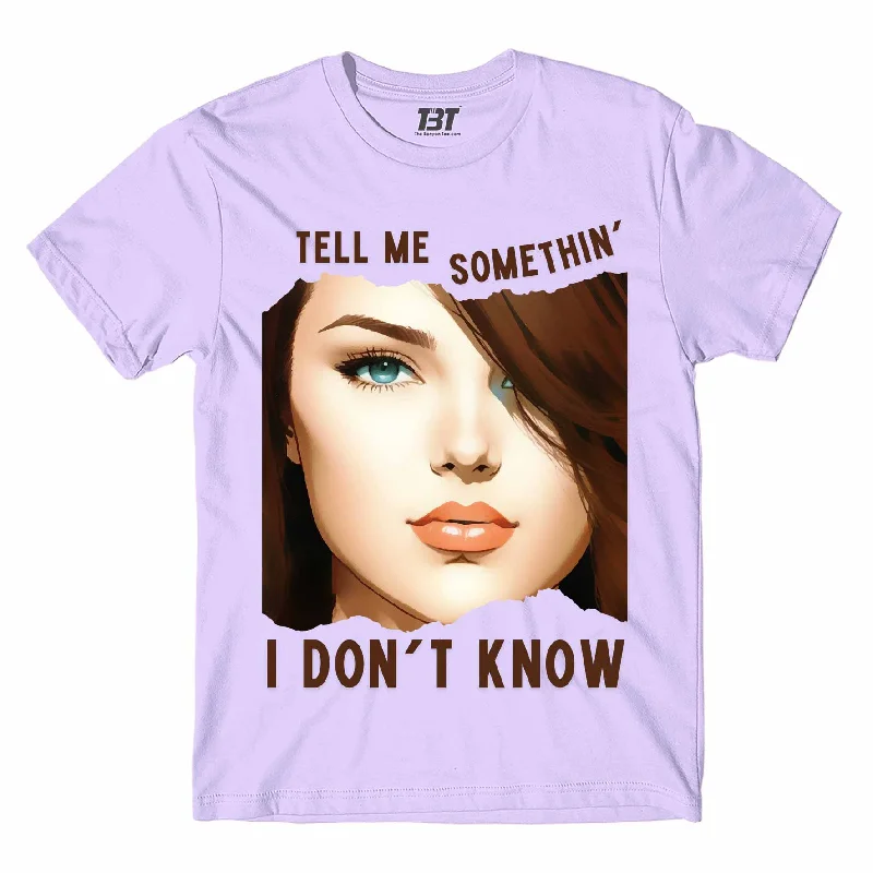 newborn soft t-shirts -Selena Gomez T shirt - Tell Me Something I Don't Know