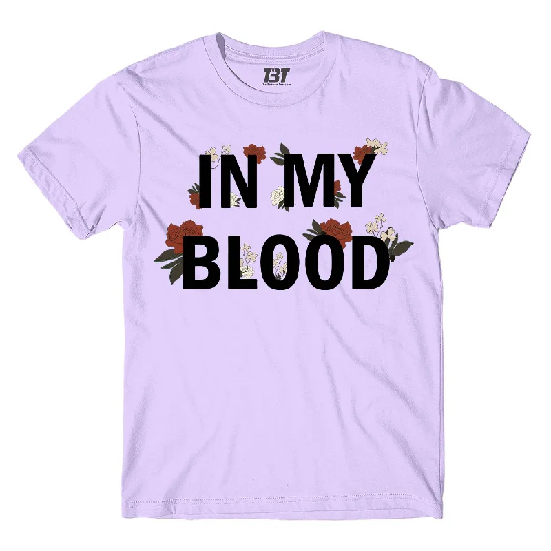 mosaic pattern t-shirts -Shawn Mendes T shirt - In My Blood