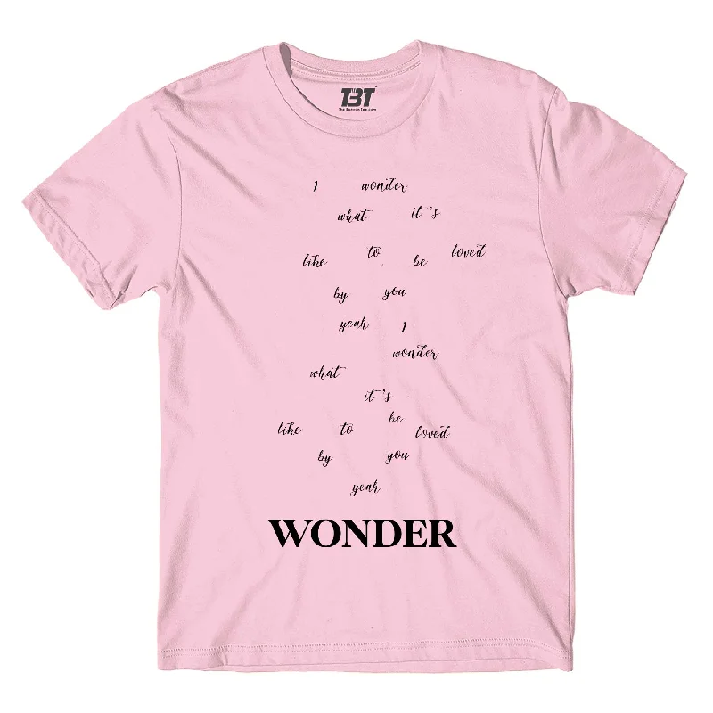 smooth finish t-shirts -Shawn Mendes T shirt - Wonder