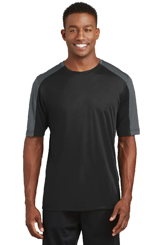 athletic mesh t-shirts -Sport-Tek PosiCharge Competitor™ Sleeve-Blocked Tee. ST354