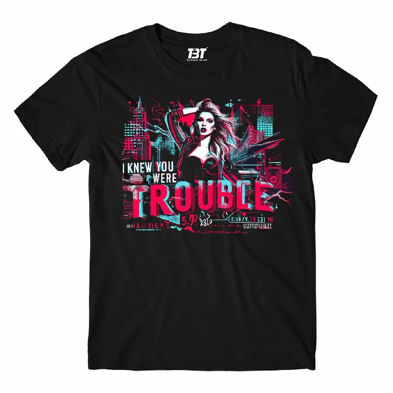 single shoulder t-shirts -Taylor Swift T shirt - You Were Trouble