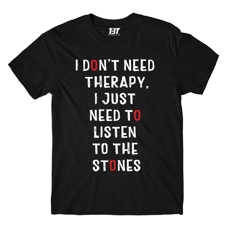 luxe logo t-shirts -The Rolling Stones T shirt - I Don't Need Therapy