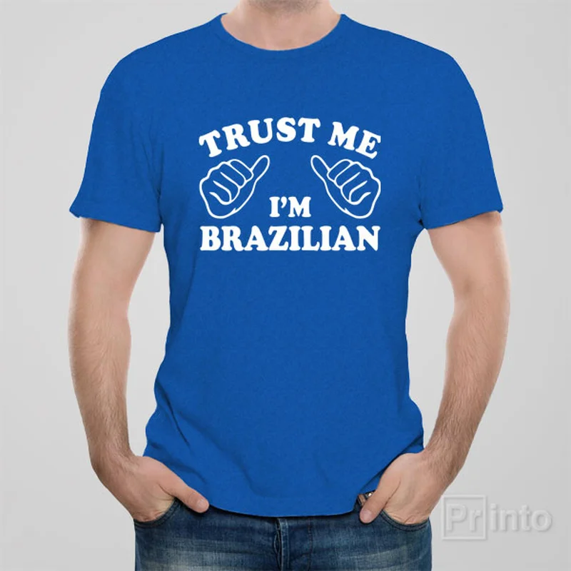 tuck detail t-shirts -Trust me - I am Brazilian - T-shirt