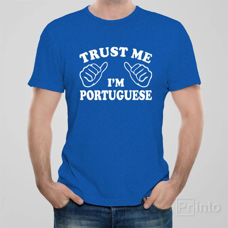 teal ribbon t-shirts -Trust me - I am Portuguese - T-shirt