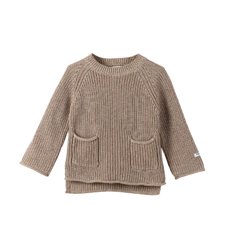 Alpaca pullover sweater cozy beige -Qtella Sweater | Light Taupe