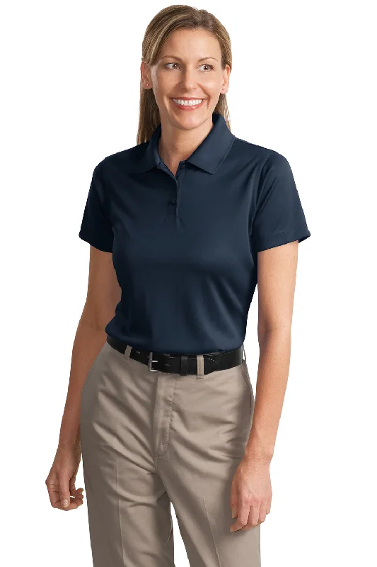 build rugged blouses -CornerStone Womens Select Moisture Wicking Short Sleeve Polo Shirt - Dark Navy Blue