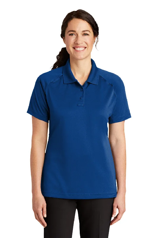 learn cool blouses -CornerStone Womens Select Tactical Moisture Wicking Short Sleeve Polo Shirt - Royal Blue