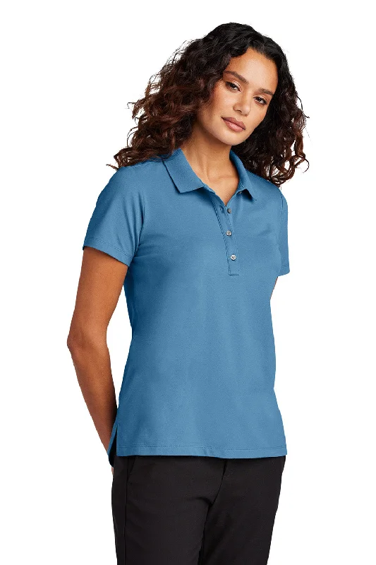 tear rebel shirts -Mercer+Mettle Womens Moisture Wicking Short Sleeve Polo Shirt - Parisian Blue - New