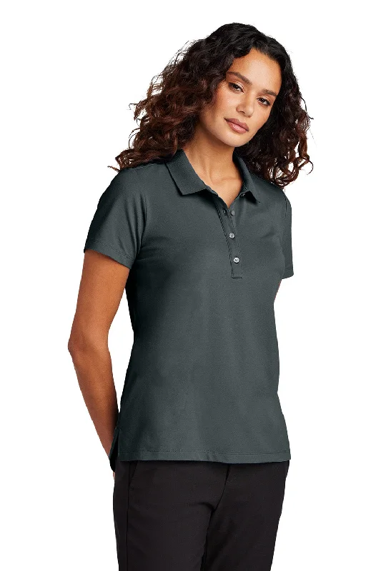 hand art shirts -Mercer+Mettle Womens Moisture Wicking Short Sleeve Polo Shirt - Storm Grey - New