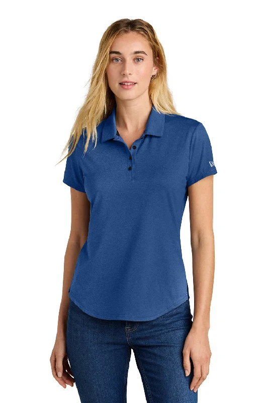 beam safe shirts -New Era Womens Power Moisture Wicking Short Sleeve Polo Shirt - Heather Royal Blue - New