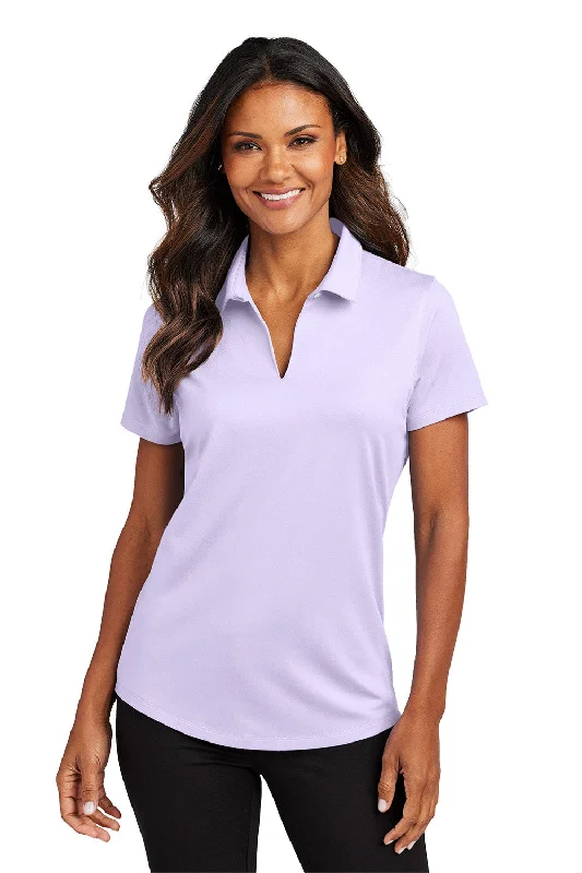 tech punk shirts -Port Authority Womens City Easy Care Moisture Wicking Short Sleeve Polo Shirt - Bright Lavender Purple - New