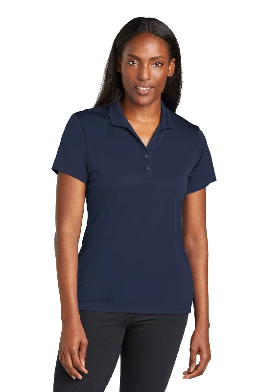 sharp print blouses -Sport-Tek Womens Moisture Wicking Re-Compete Short Sleeve Polo Shirt - True Navy Blue - New