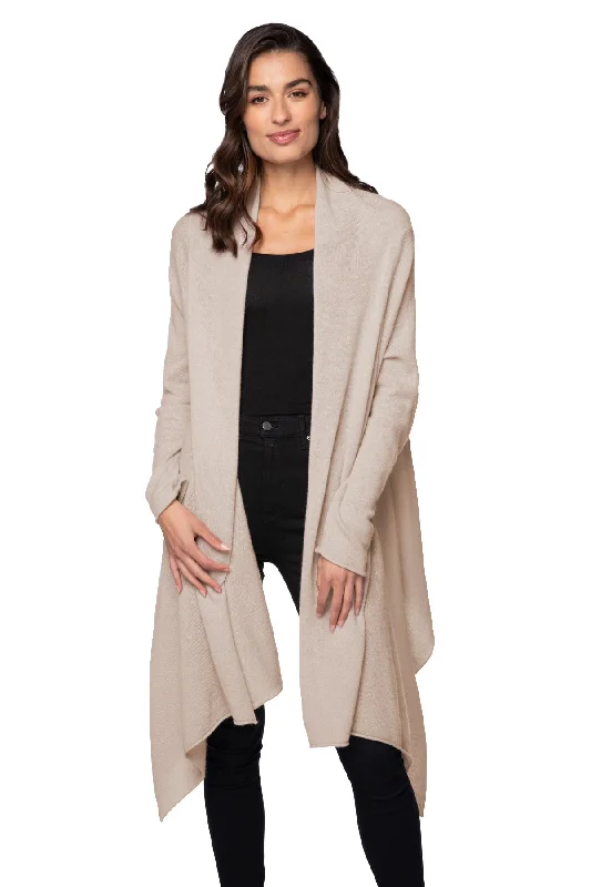 Hooded wool cardigan navy -100% Cashmere Four Way Travel Sweater Wrap in New Fall Colors