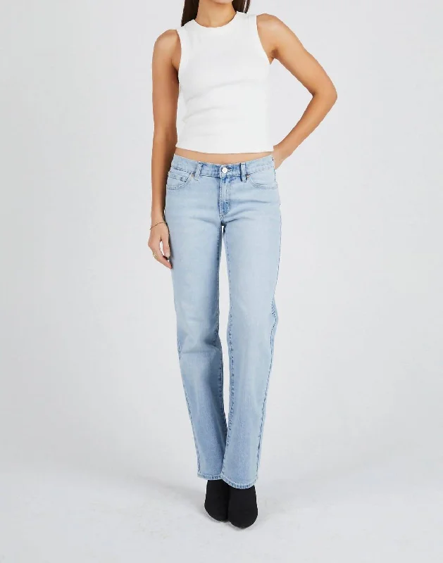 hole punch pants -99 Low Straight Jeans In Gina