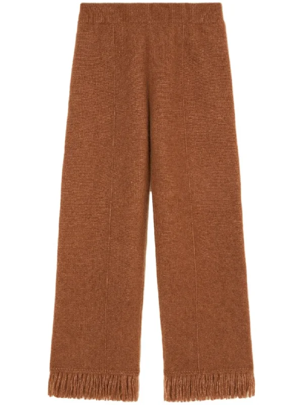 low edge pants -Alanui Women's Trousers Camel