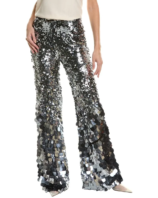 name tag pants -Alberta Ferretti Trouser