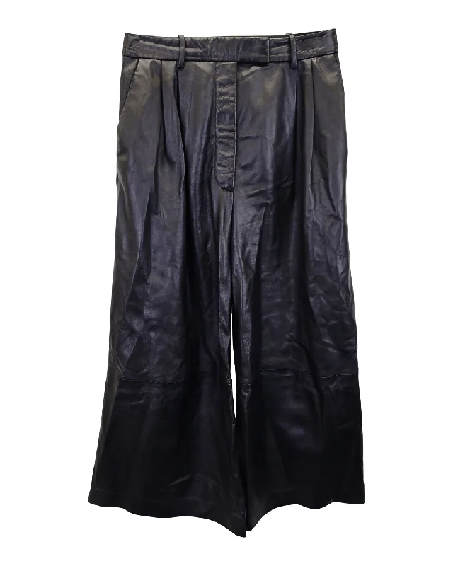 ride bold pants -Altuzarra Black Leather Timo Pants 40