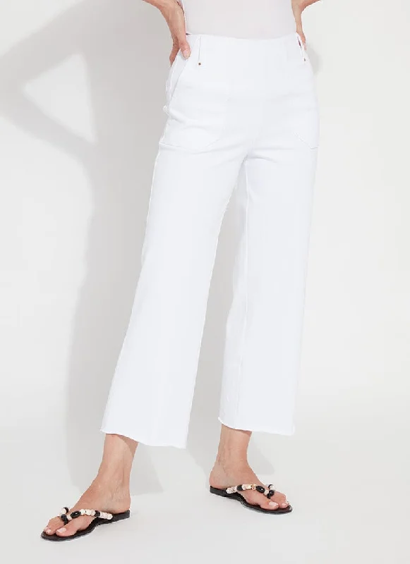 no fade pants -Athena Wide Leg Crop (26" Inseam)