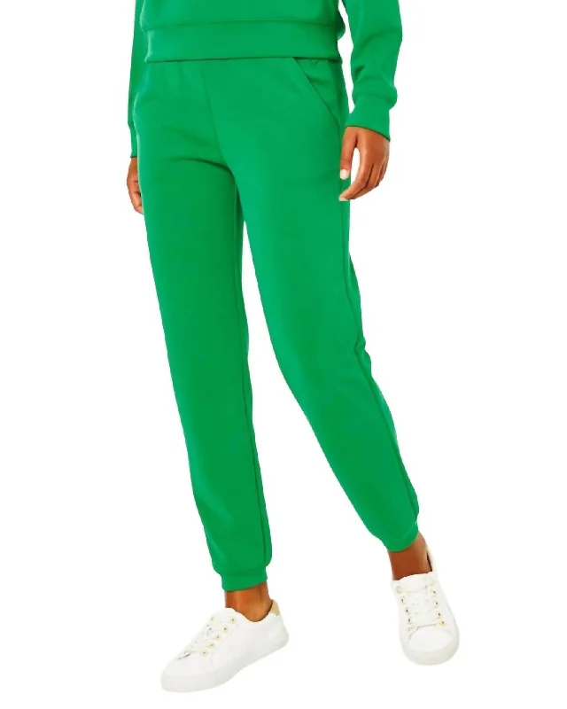 sea sail pants -Aveena Upf 50+ Knit Athletic Pant In Green