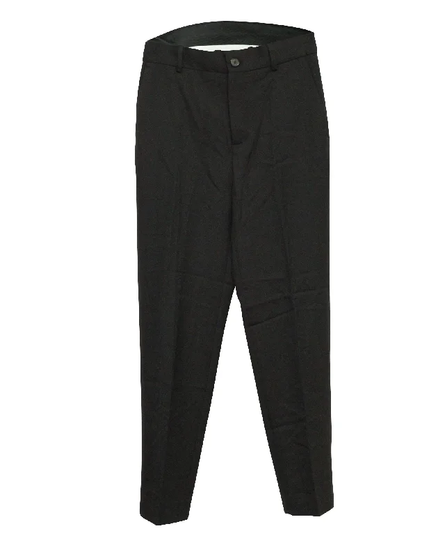 old tie pants -Balenciaga Straight Pants in Black Wool