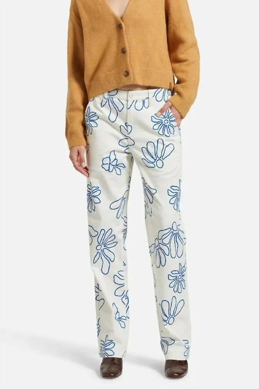 promo pop pants -Bedford Pants In Off White Daisy