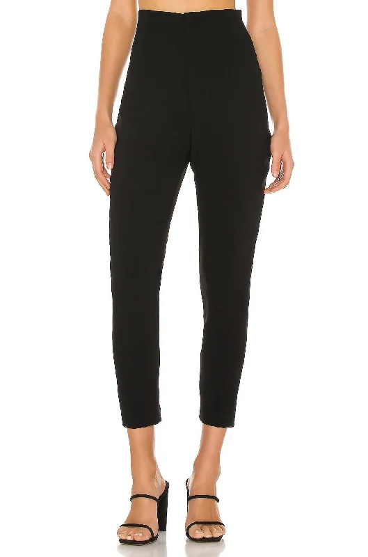 rough denim pants -Beth Pant In Black