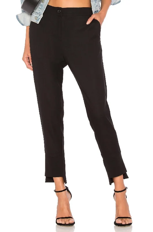 flex denim pants -Bobbie Jogger In Black