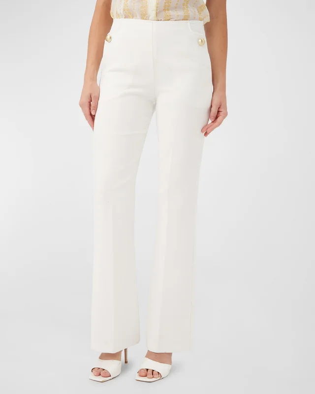 game bold pants -Boynton 2 Mid-Rise Flare-Leg Pants