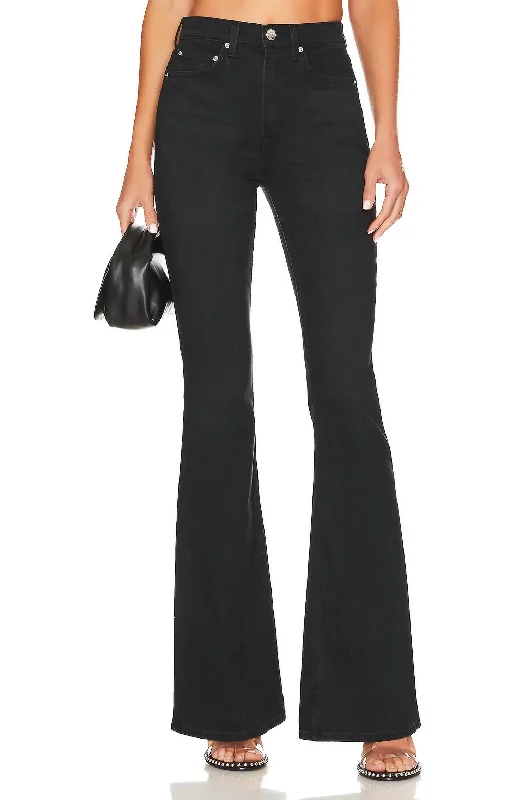 haul tough pants -Carine High Rise Flare Jean In Fort Mason