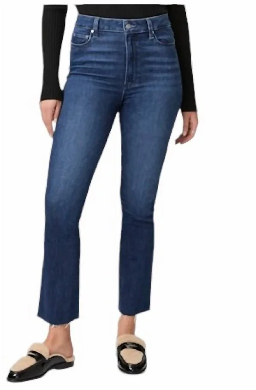 meet bold pants -Claudine Maternity With Raw Hem Jeans In Sail Away