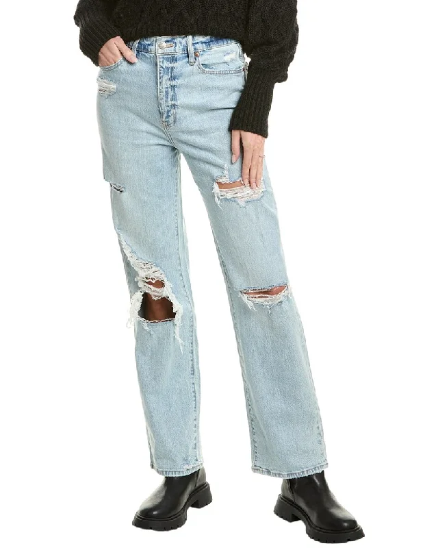 sand light pants -DAZE DENIM Sunhigh Rise Vintage Straight Jean