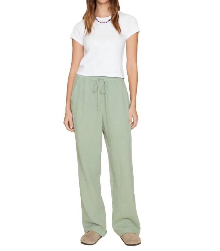 light cargo pants -Dylan Pant In Aqua Grey