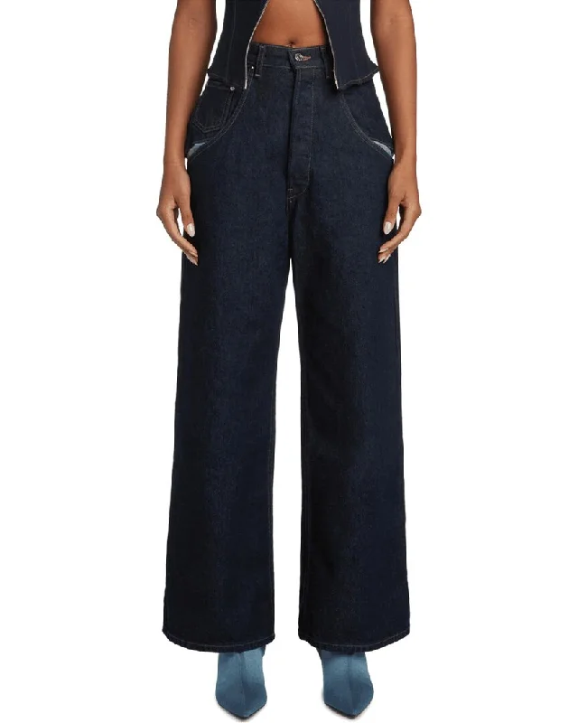 metal bold pants -EB Denim Outpost Midnight Wide Leg Jean