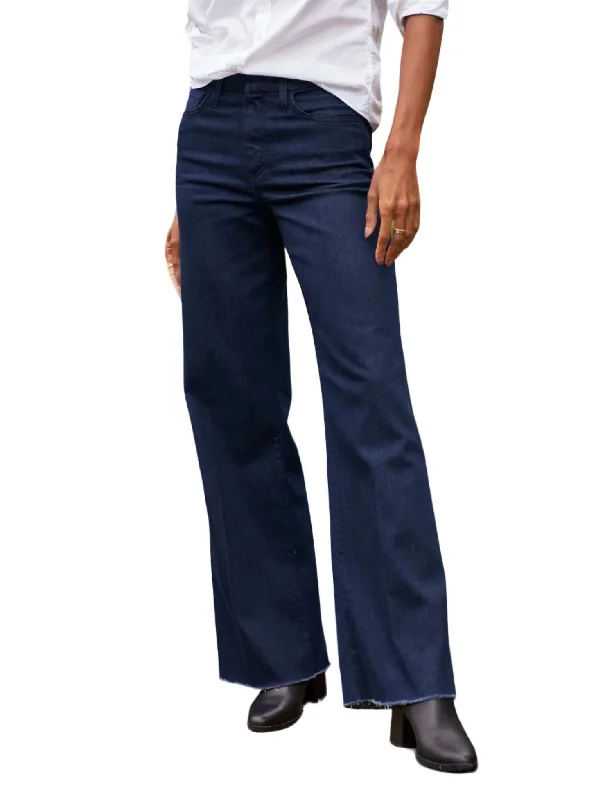 lime vibe pants -Gaucho Jeans In Rinse Wash