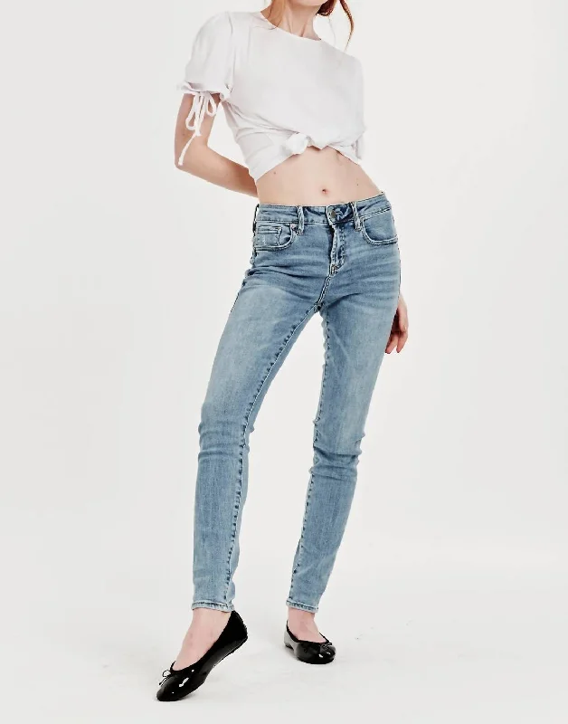 fuzz soft pants -Gisele High Rise Ankle Skinny Jean In Portmore