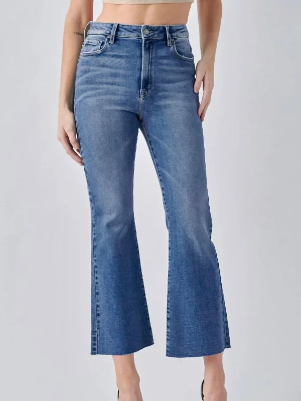 tear rebel pants -Happi Hr Cropped Flare Jean In Perfect Wash