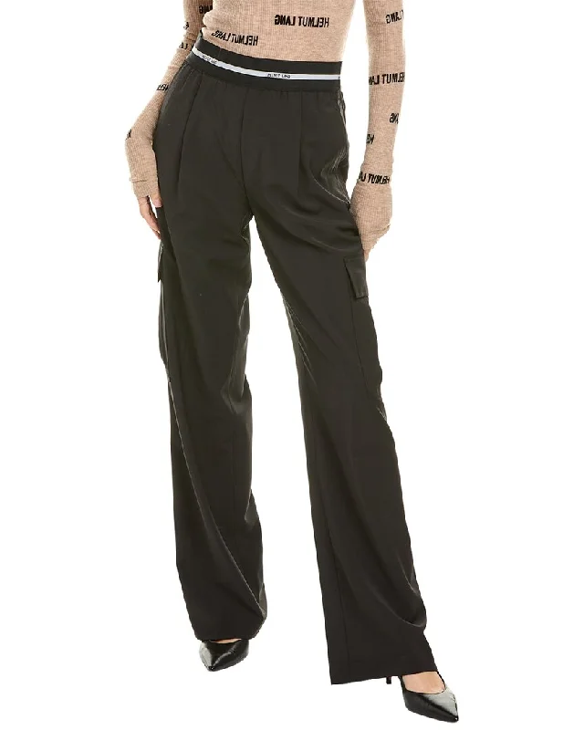 wild free pants -Helmut Lang Cargo Wool-Blend Pant