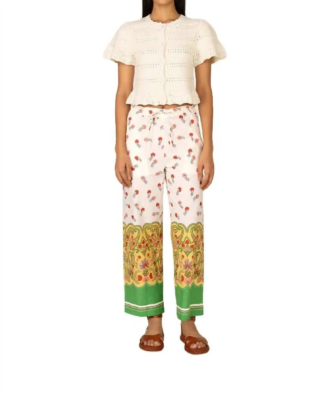 alum pride pants -Ivan Pant In Paisley Ming