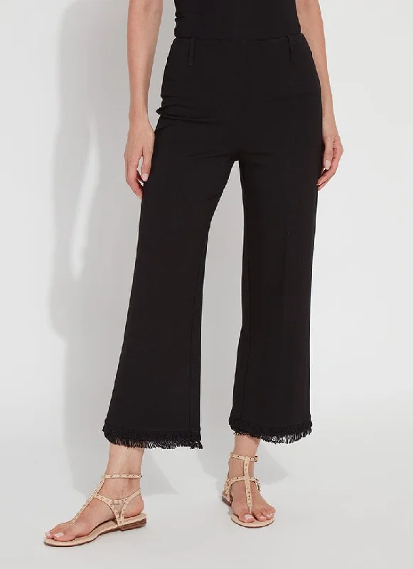 stitch mark pants -Juliet Fringe Cropped Pant (24" Inseam)