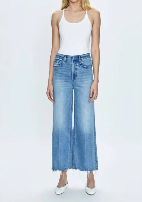 fish snap pants -Lana High Rise Ultra Wide Leg Denim Jeans In Villa