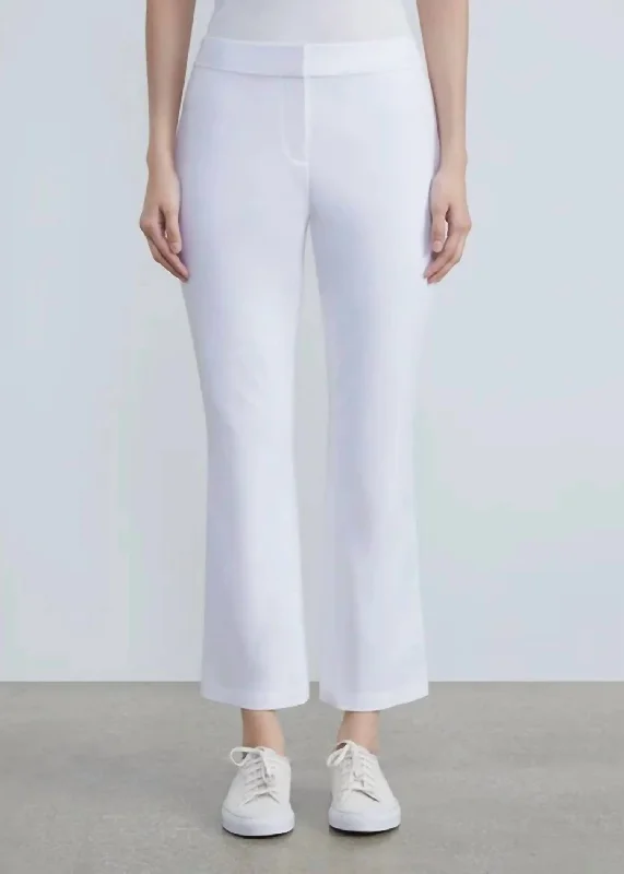 dash fun pants -Manhattan Skinny Flare Pant In White