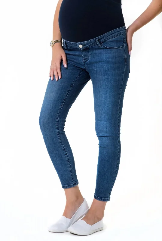 glam vibe pants -Maternity Skinny Jeans In Classic Blue