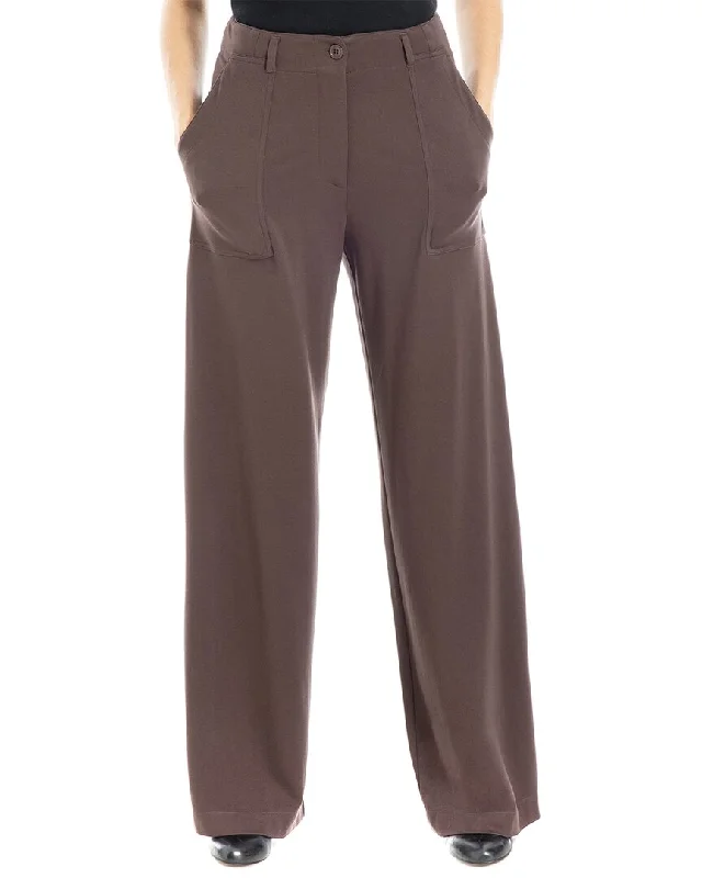 patch cargo pants -Max Studio Ponte Wide Leg Pant