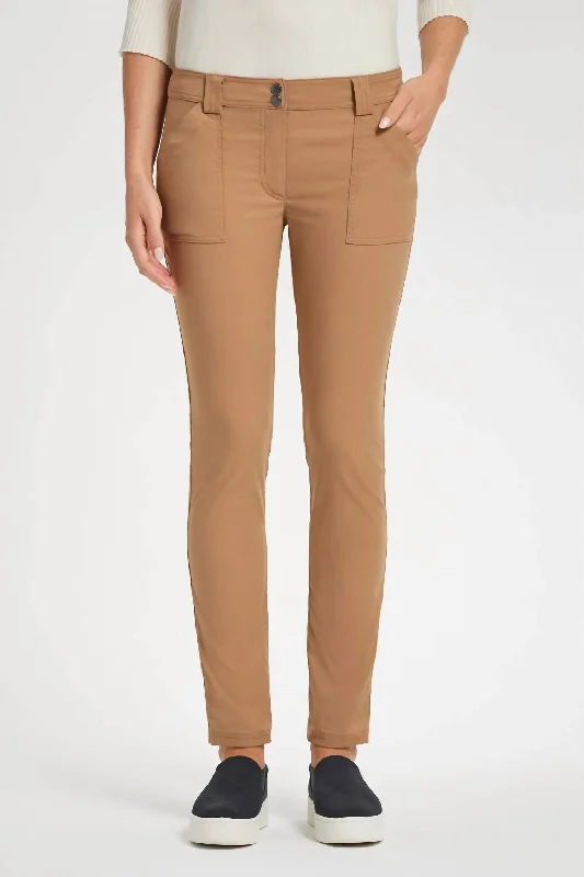 path trek pants -Mccall Skinny Pants In Caramel