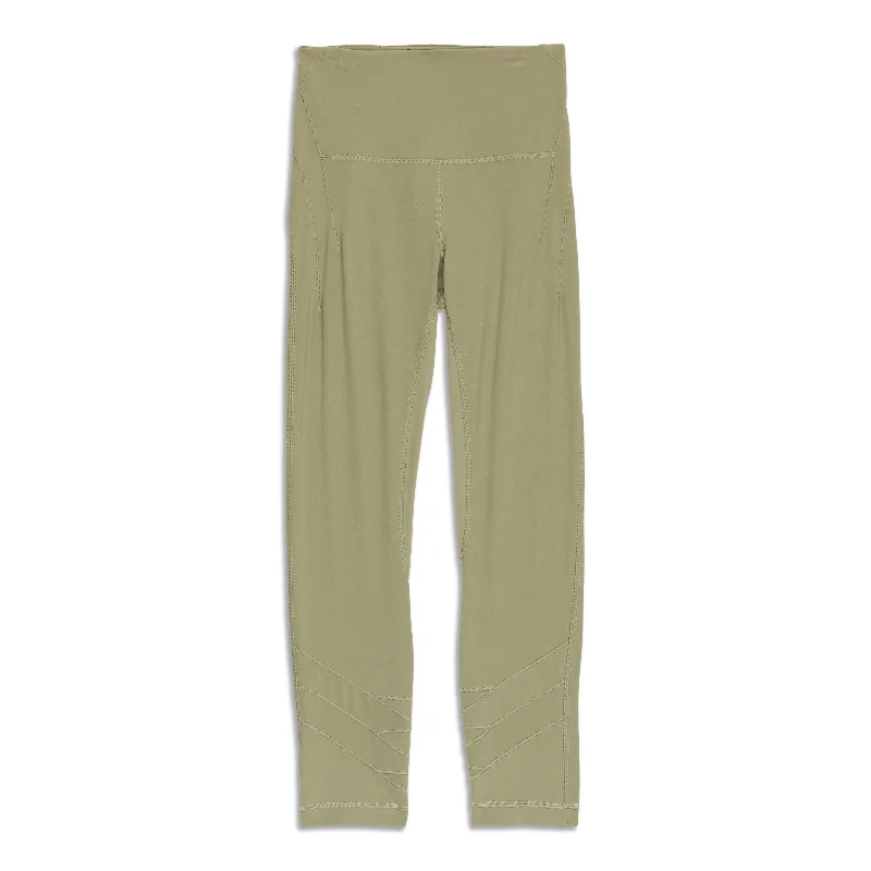 sand khaki pants -Nulu™ Fold HR Yoga Crop